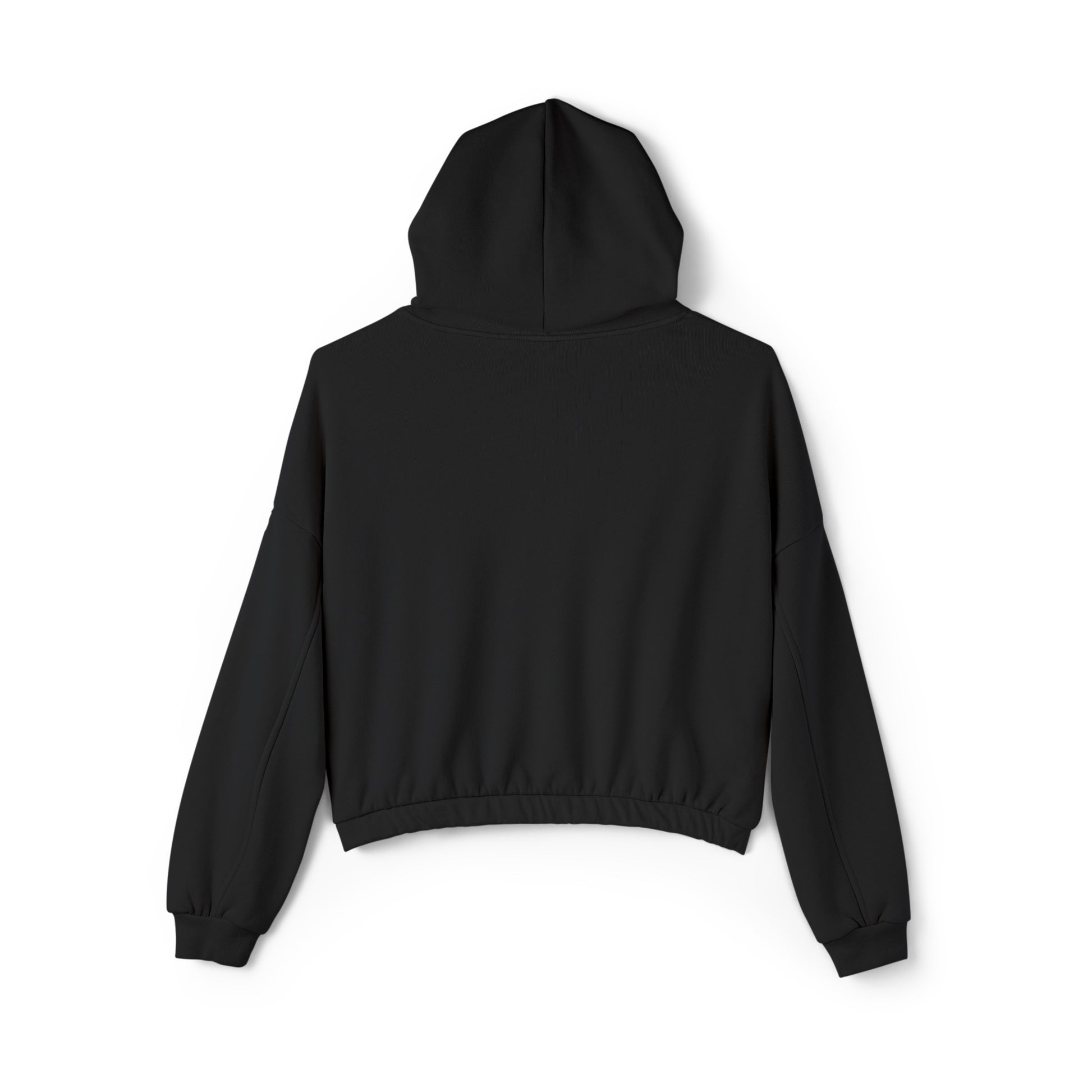 fashion-forward cinched hoodie in soft fleece

